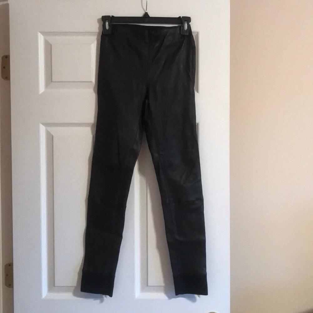 Rag and Bone  Black Leather Legging size s NWT